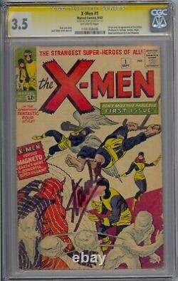 X-men #1 Cgc 3.5 Ss Signed Stan Lee Beautiful Signature