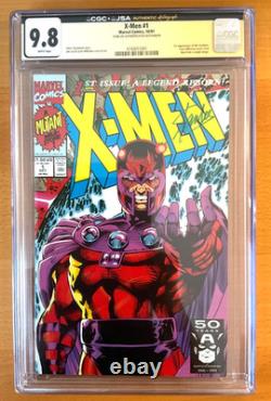 X-men #1 Cgc 9.8 Marvel Comics 1991 Magneto Signed By Stan Lee/authenticated