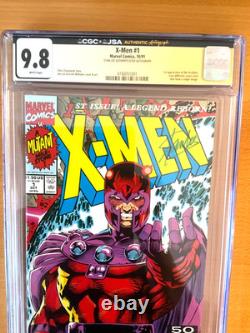 X-men #1 Cgc 9.8 Marvel Comics 1991 Magneto Signed By Stan Lee/authenticated