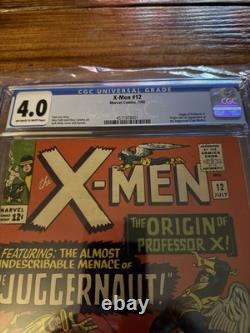 X-men #12 Cgc 4.0 And #13 Cgc 3.5 Marvel 1965 First Appearance Of Juggernaut