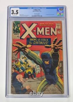 X-men #14. November 1965. Marvel. 3.5 Cgc. 1st App Of The Sentinels! Uk Price