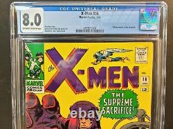X-men #16 Cgc Graded 8.0 1966 3rd Appearance Sentinels Stan Lee Kirby Vf Very
