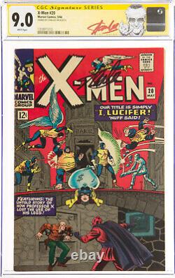 X-men #20 Cgc 9.0 White Pages Ss Stan Lee Signed Ccg #1318971010