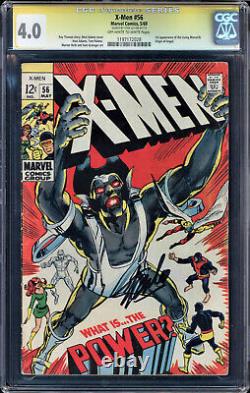 X-men #56 Cgc 4.0 Oww Ss Stan Lee Signed 1st App Living Monolith Cgc #1197172028