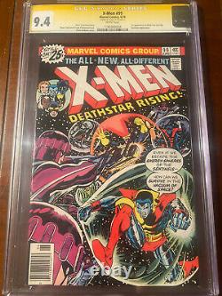 X-men #99 6/76 Cgc 9.4 White Pages Ss Stan Lee! First Black Tom Cassidy! Nice